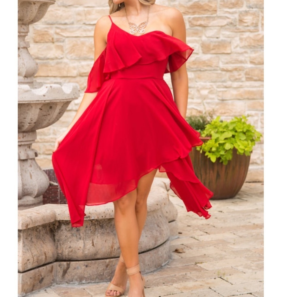 NEW • Keepsake • Downtown Red Mini Dress Small